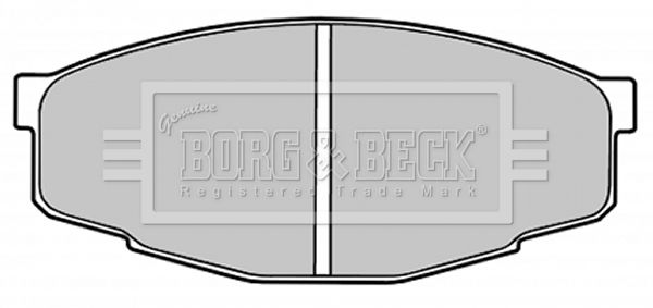 BORG & BECK Комплект тормозных колодок, дисковый тормоз BBP1285